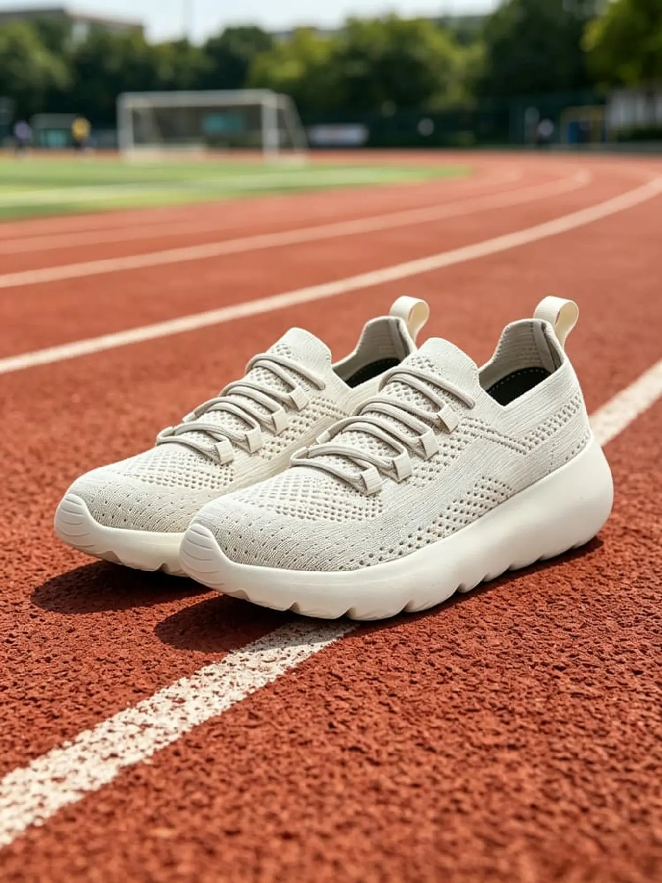 Unisex simple flyknit sneakers hollow breathable mesh high bounce light sole comfy for work walks workouts