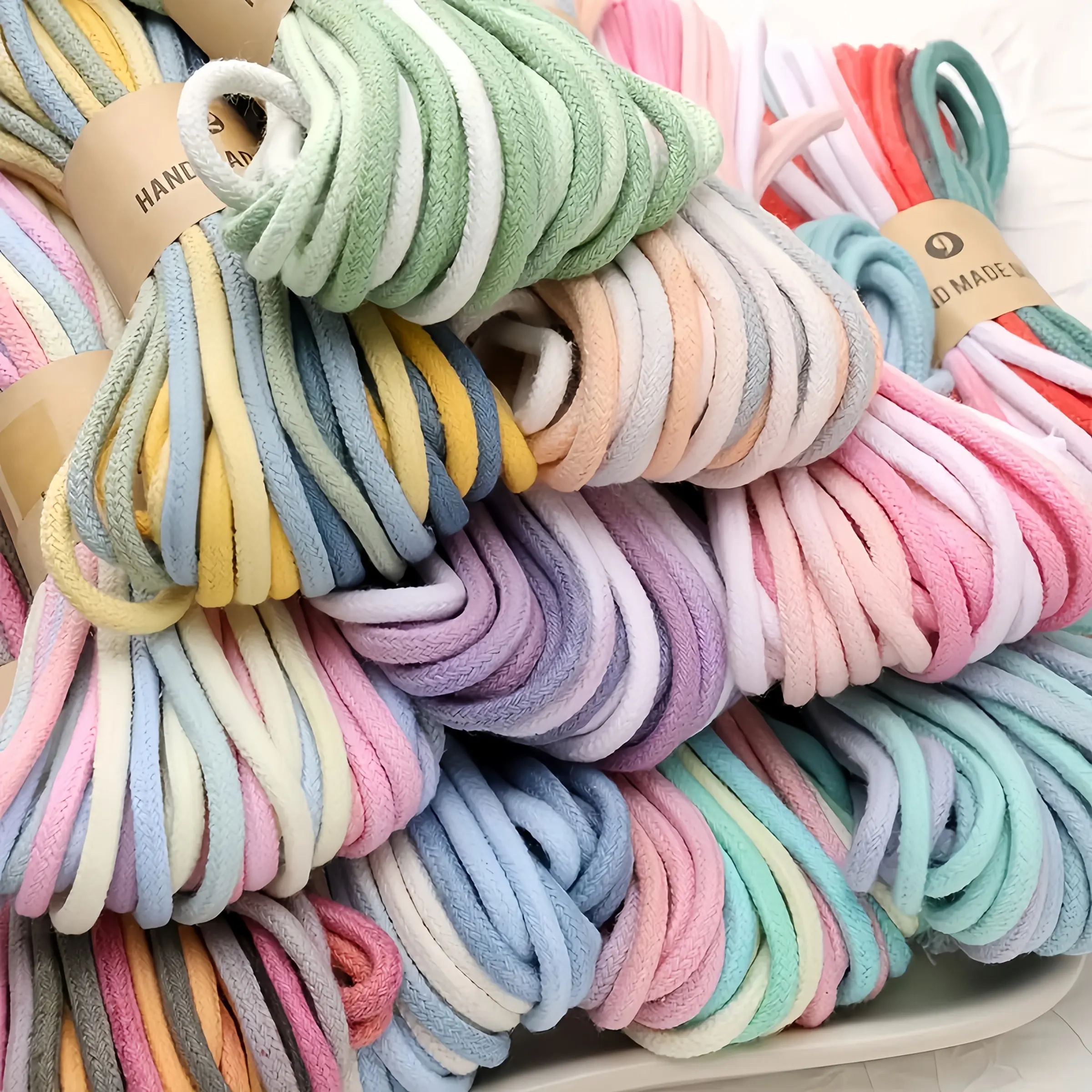 Gradient Braided Rope, 10m Length, Flexible and Durable, Ideal for Outdoor Use, Craft Making, Hanging Decorations, DIY Accessories, Projects, Multiple Colors Available