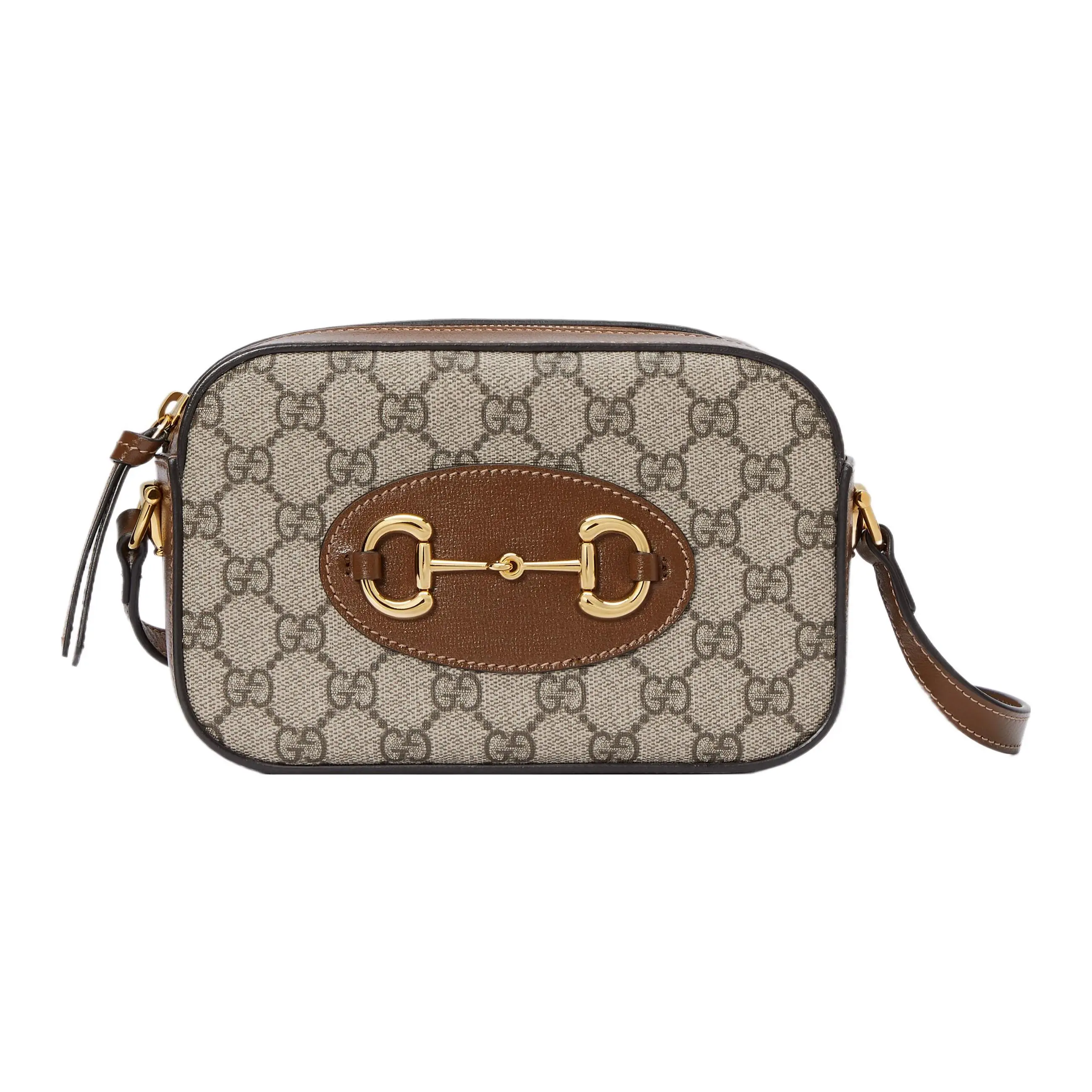 Gucci Horsebit 1955 Adjustable Crossbody Bag for Women – Canvas, Classic Style, Black