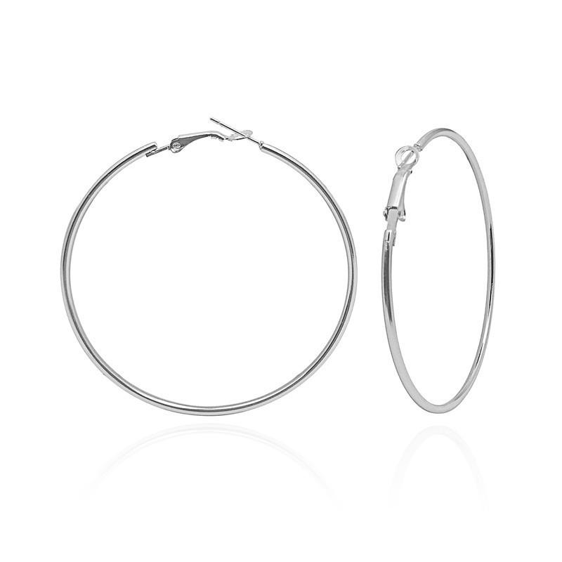 925 Silver needle circle earrings, circle ear rings, exaggerated personality and style, ins style , stud earrings, ear buckles, Korean metal