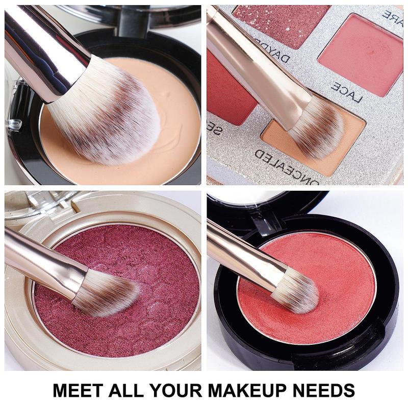 MAANGE Beauty Makeup Brush Set, 20pcs Makeup Brush with Soft Bristles & Comfortable Grip for Beginners, Professional Makeup Tools for Women, Valentine's Day Gift, Cosmetic Brush Set