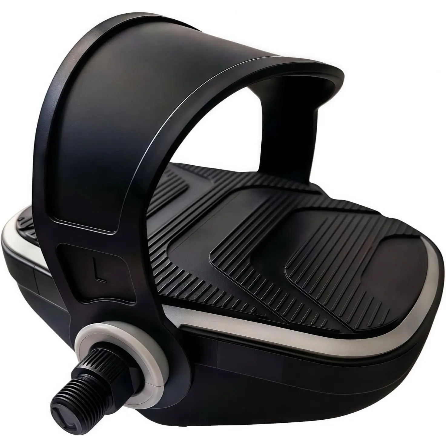 Pro Spin Bike Pedals with Adjustable Straps - 9/16" Spindle for Peloton/Schwinn/Sunny Indoor Exercise Bikes | Heavy-Duty PP Plastic & PVC Straps | Non-Slip Diamond Surface