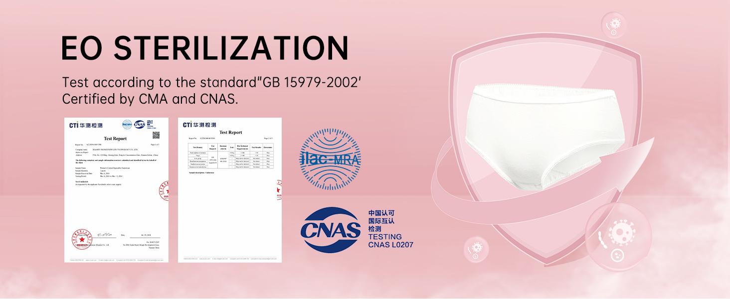 Disposable Underwear for Women Travel-Hospital Stays- Pure Cotton Ladies Brief Panties Multicolor (10pk)