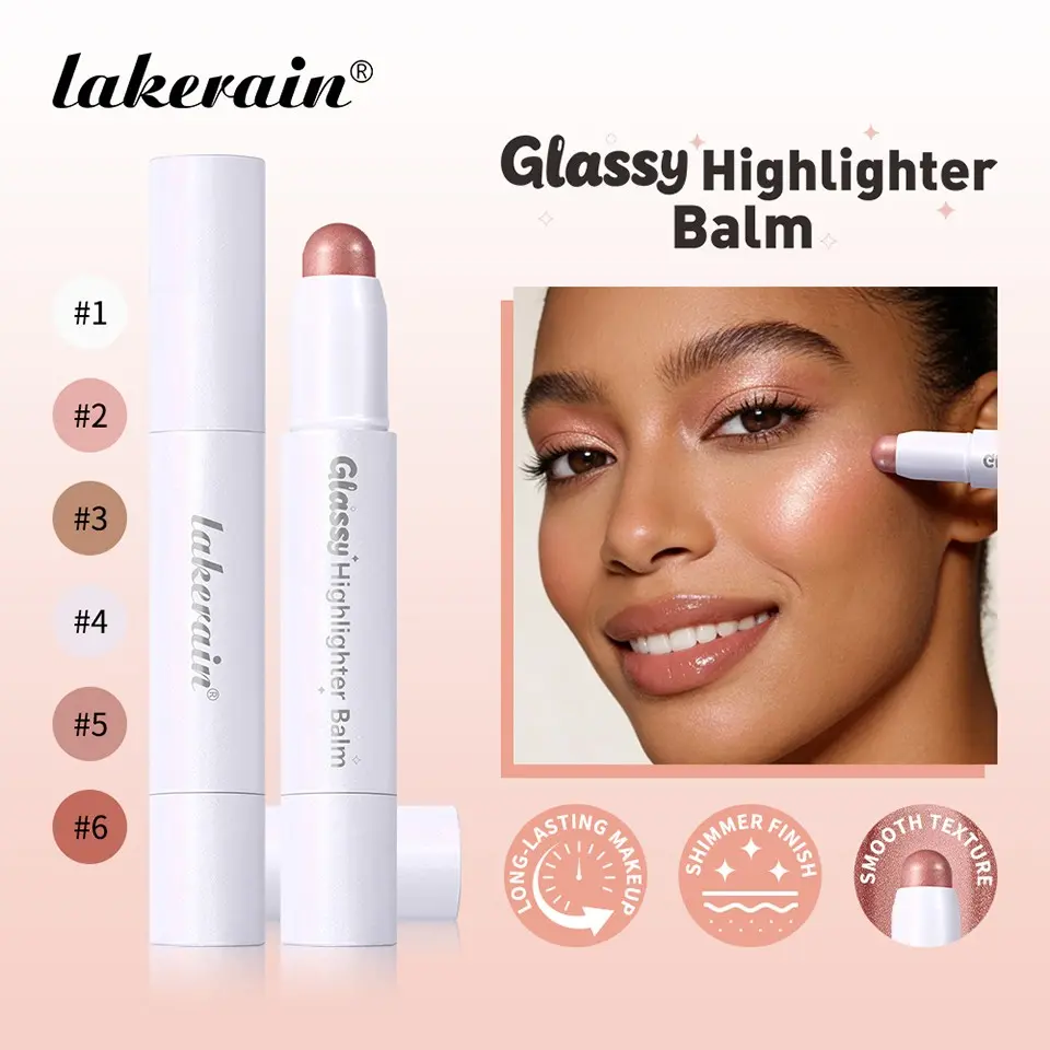 1Pcs Women's Moisturizing Glass Highlighting Pen Multi Effect Makeup Highlighting Stick Glass Texture Highlighting Stick, Facial Makeup Pen, Eye Highlighting Pen, Women's Cosmetics