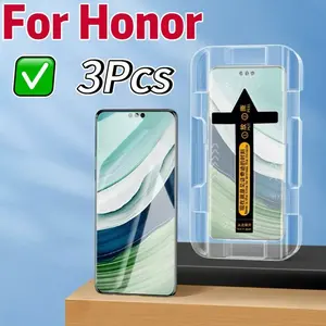 Honor Magic Series HD Phone Screen Protector, Tempered Glass, 3 Pieces, High Clarity, Scratch Resistant, Easy Installation