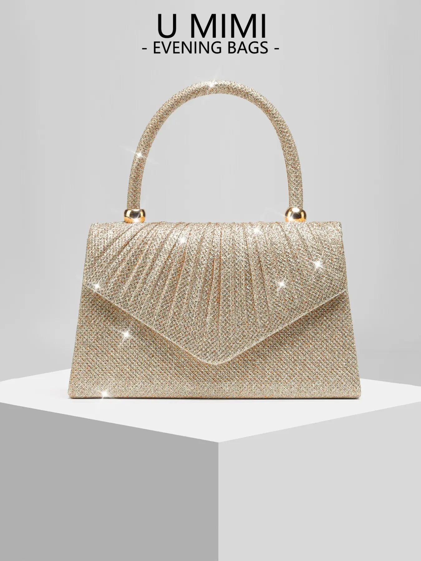 Elegant Women's Evening Bag, Sparkling Handbag for Weddings & Parties, Casual Fashion Shoulder Clutch, All-Season Accessory, Fashion Bags