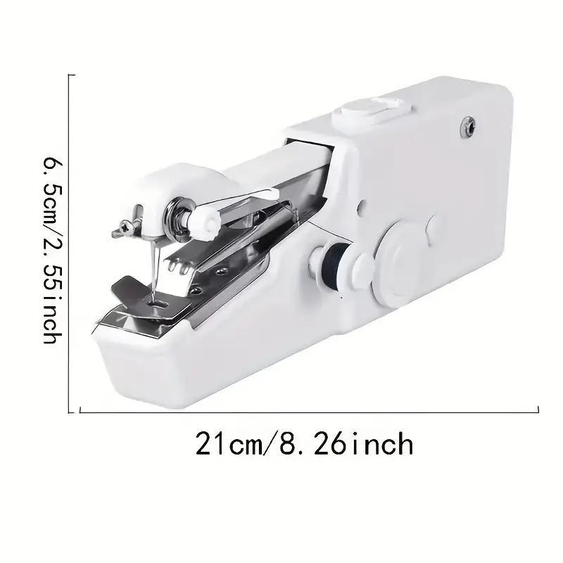 Portable Mini Handheld Electric Sewing Machine, 1 Set Practical Quick-Stitch Sewing Tool for Home Use, Sewing Supplies and Crafts, Birthday Gift Ideas and Gifts for Girlfriend (Batteries Not Included)