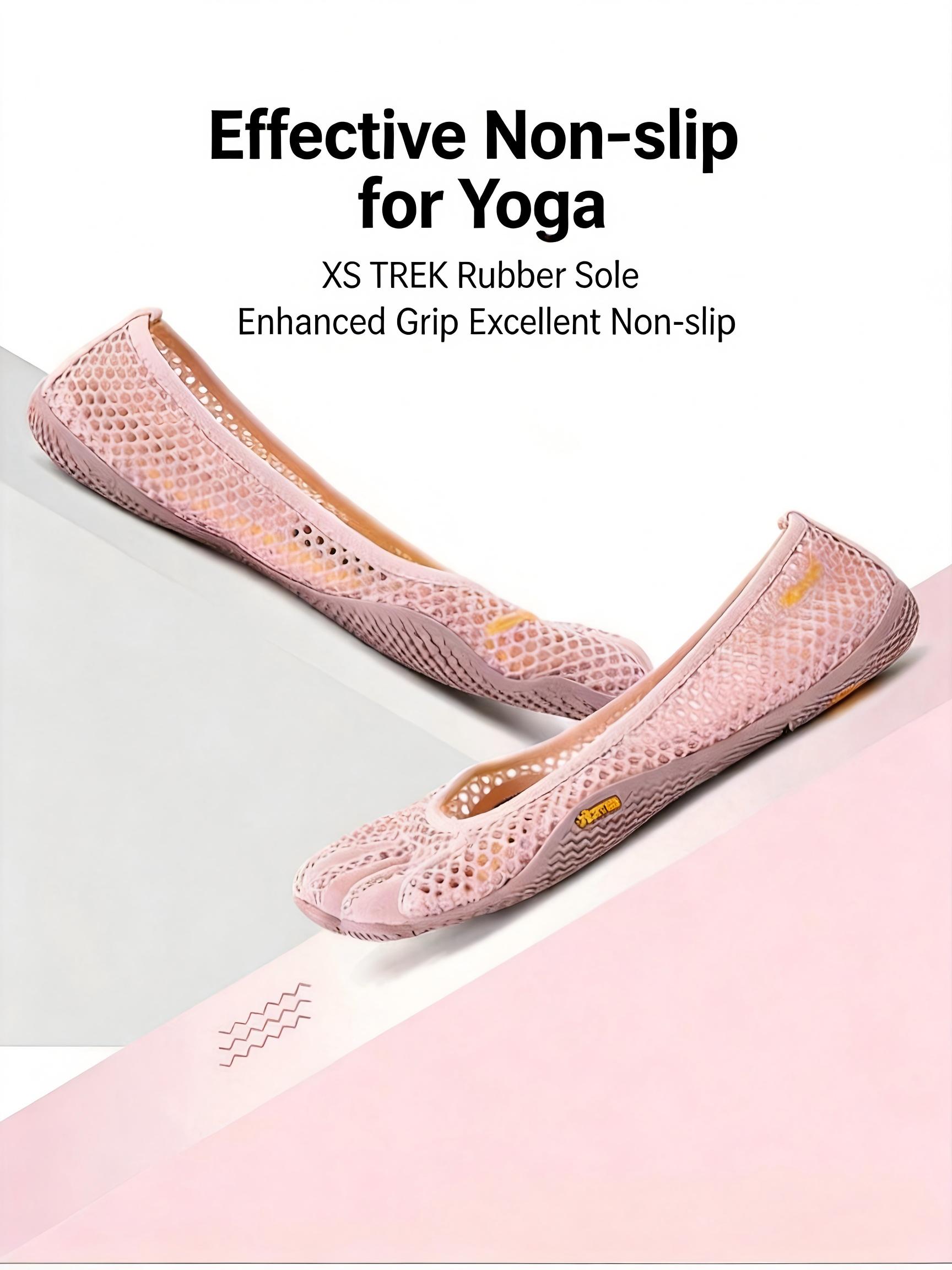 Women's Breathable Mesh 5-Finger Flexible Shoes - Lightweight, Stylish Barefoot Design, Non-Slip Yoga Flats for Pilates, Fitness & Daily Wear