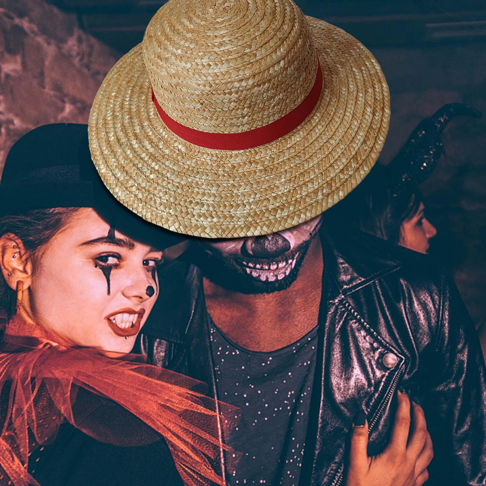 Luffy Straw Hat Anime Luffy Cosplay Hat Luffy Performance Props Costume Party Yellow Summer Strawhats Halloween Costume Hat