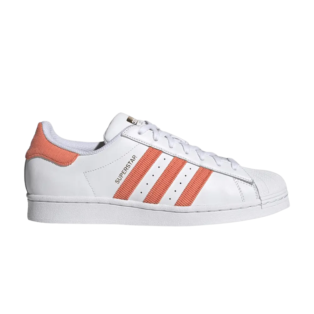Adidas Superstar 'White True Orange' (Unisex) True Orange/Cloud White/Gold Metallic sneakers H00207