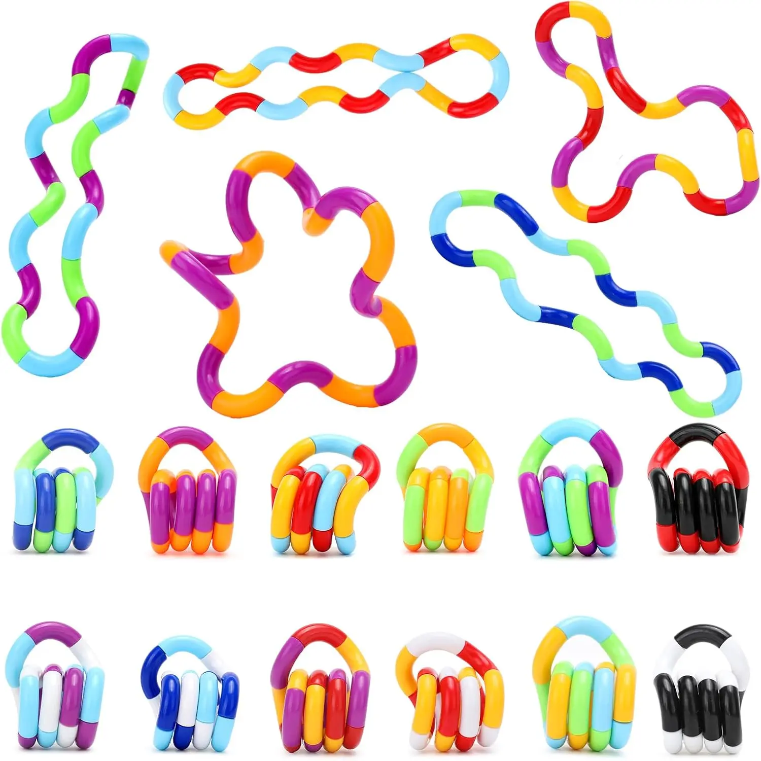24 PCS Fidget Toy Packs Gifts for Kids Adult Boys Girls Toys Stress Relief Anxiety Relief Classroom (24 Packs)fidget toys
