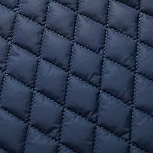 Zaitun Men's Diamond Quilted Puffer Down Jacket Lightweight Business Casual Button Down Shirts