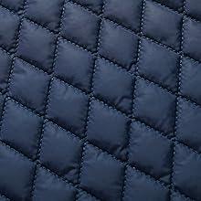 Zaitun Men's Diamond Quilted Puffer Down Jacket Lightweight Business Casual Button Down Shirts