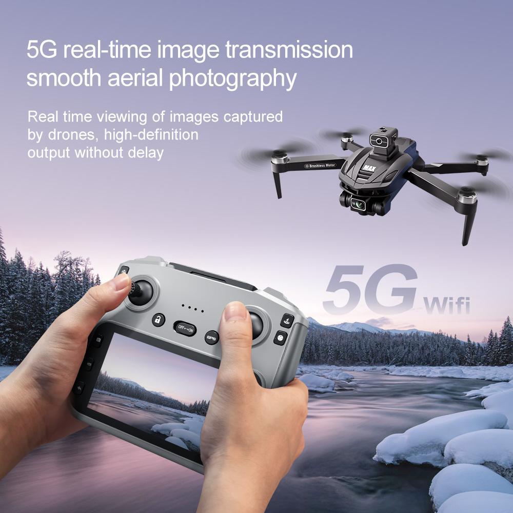 2026 New Year Gift GPS drone 5G drone with 4.5in screen controller optical flow visual hover increased stability and Easy Control