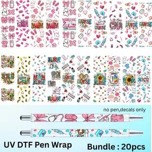 20 Sheets Nurse Medical Design UV DTF Pen Transfer Stickers, Vinyl Stickers for DIY Crafts, Medical Student Gifts, Hospital Staff Appreciation