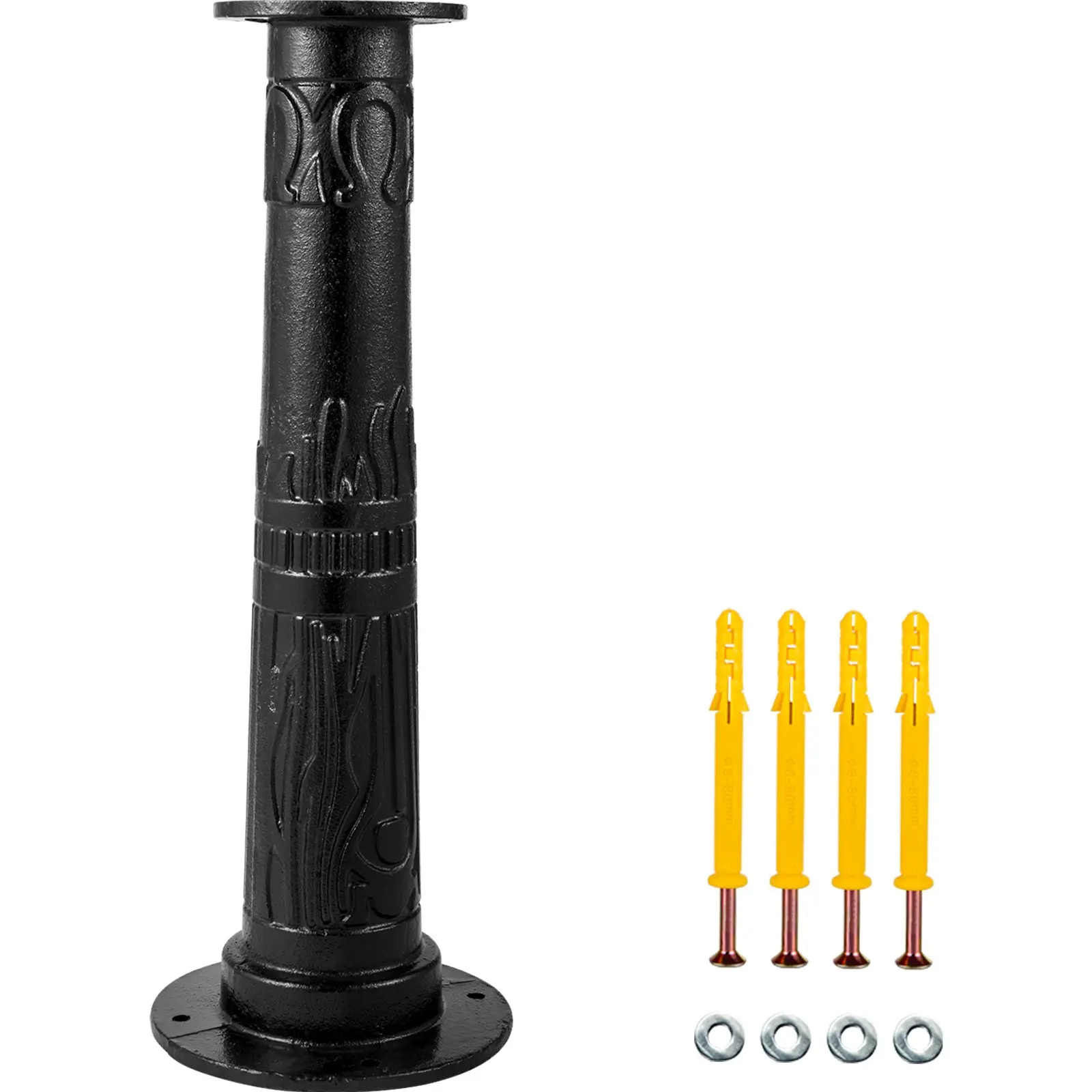 VEVOR Antique Hand Water Pump Stand Pitcher Pump Stand Cast Iron Well Pump Stand with Pre-set 0.5 Holes for Easy Installation Old Fashion Pitcher Hand Pump Stand for Home Yard Pond Garden Outdoors B