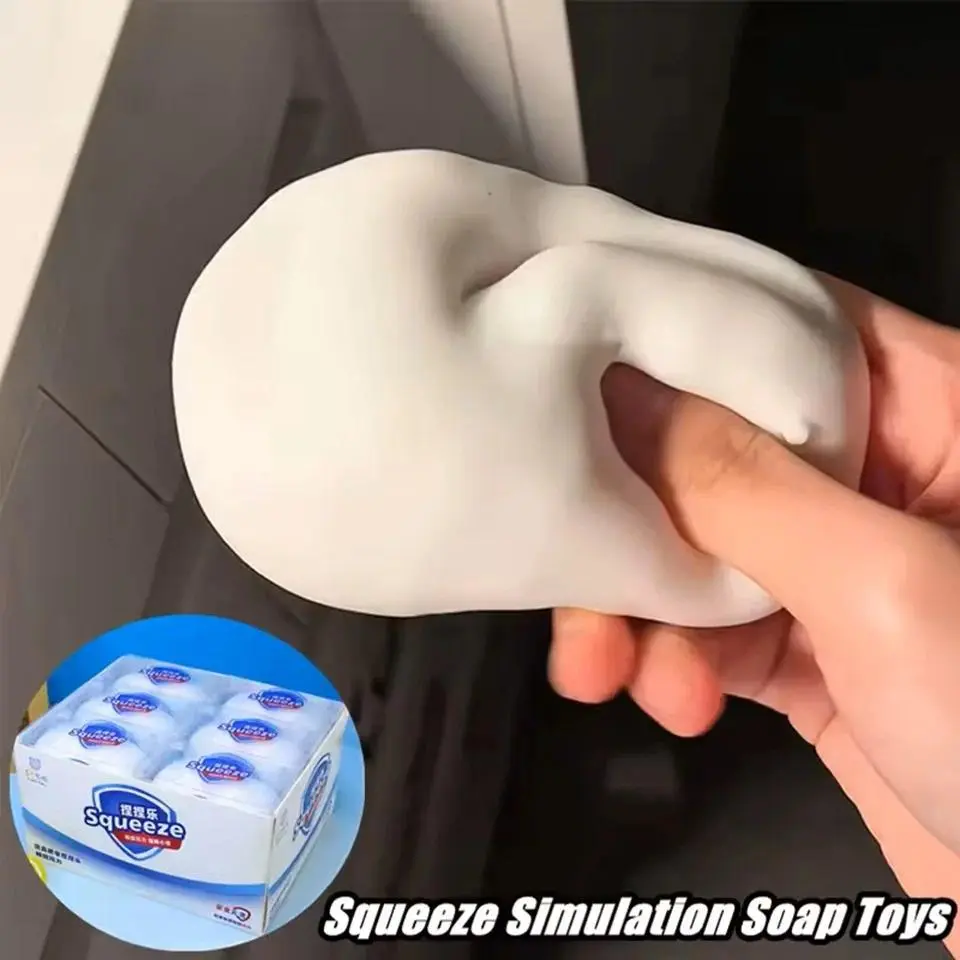 Soap Ball Soft Soap Pressure Ball Fidget Toy Handmade Ball Squeezing and Crispy Handmade Stress Relief Pinching