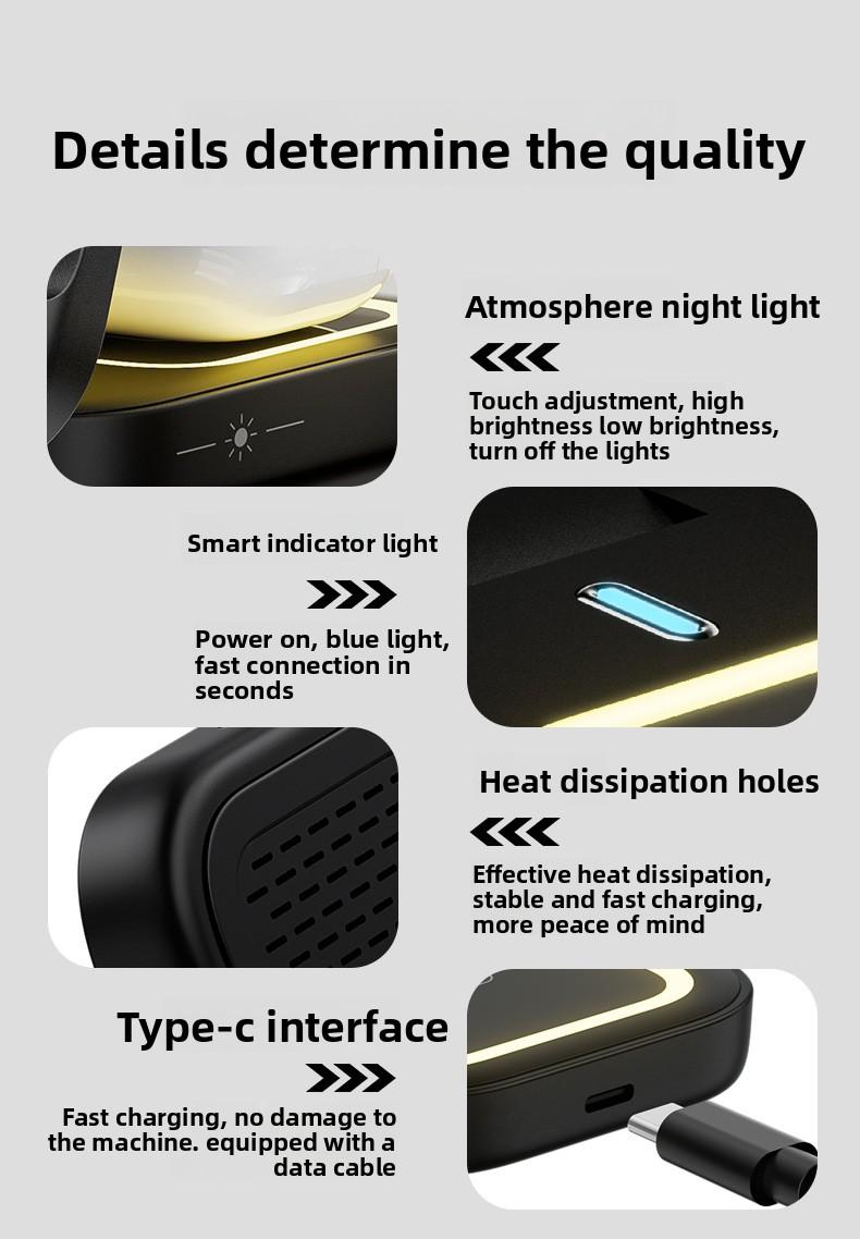 New foldable, retractable, magnetic 3-in-1 wireless charger suitable for Apple phone stand wireless charging