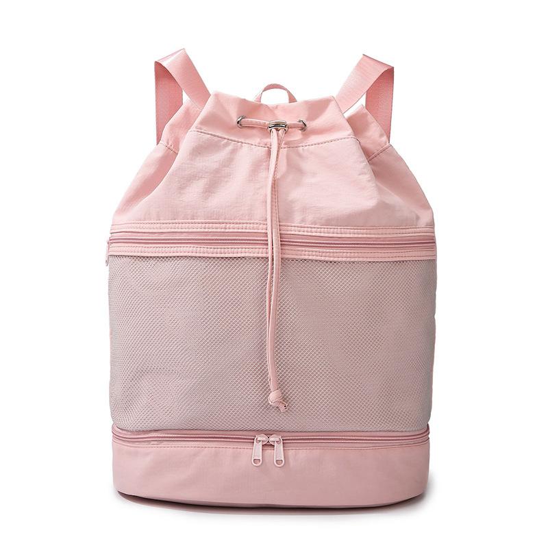 Dry and wet separation swimming fitness bag women's outdoor sports drawstring backpack large capacity sports mountaineering travel bag Dry and wet separation swimming fitness bag women's outdoor sports drawstring backpack large capacity sports mountaineering travel bag