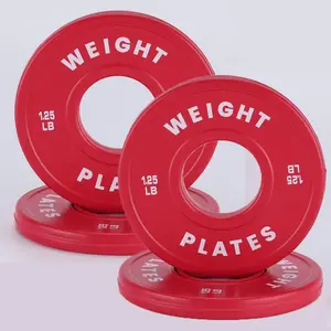 1.25 lb Fractional Weight Plates, 4-Pack, Rubber-Coated Steel Core, 2-Inch Olympic, Precision Increments for Progressive Overload