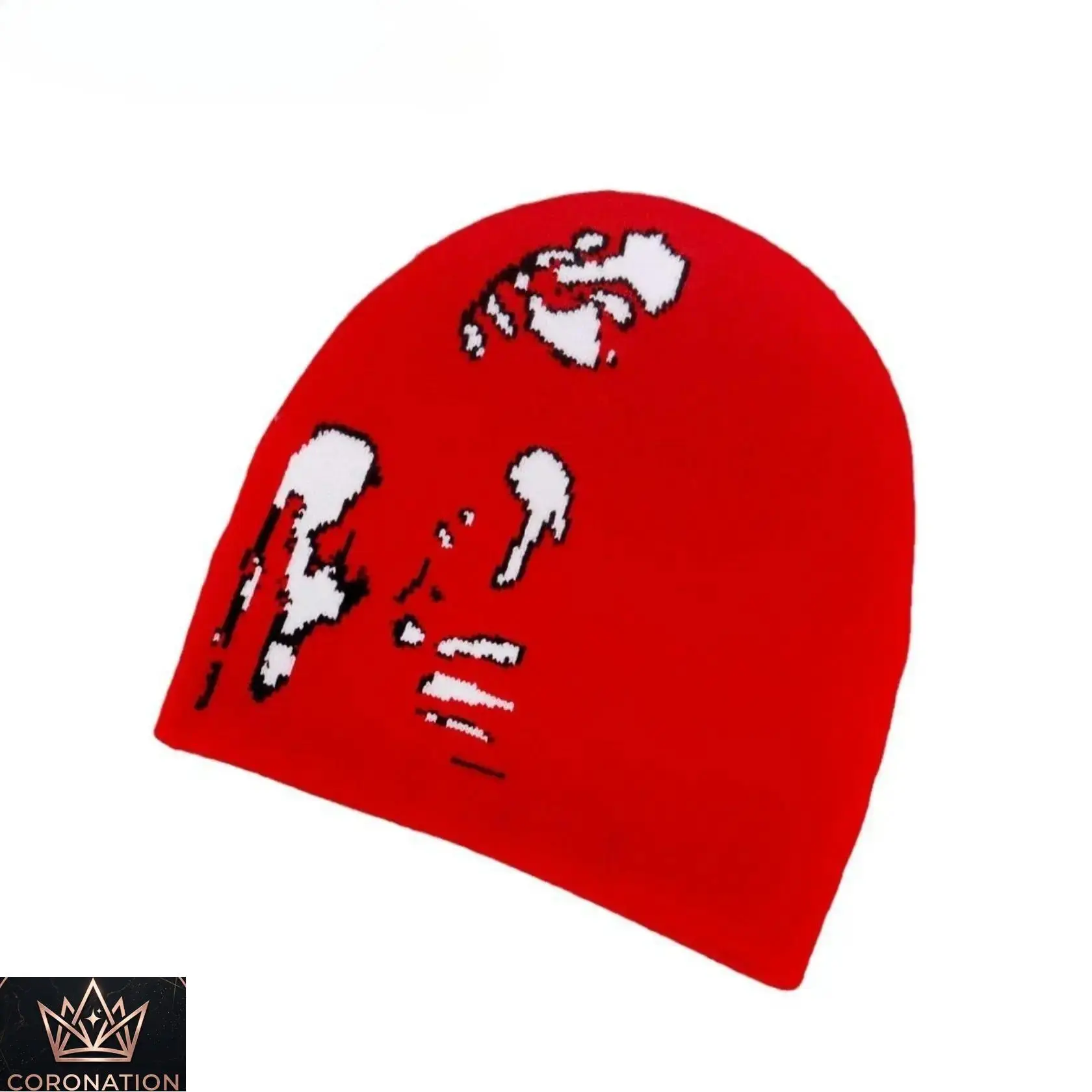 Jacquard Knit Beanie for Men & Women, Trendy Winter Hat, Soft Stretch Fit Cotton Blend Skull Cap, Thick Warm Knit Cap for Streetwear, Outdoor Sports, Travel & Everyday Wear