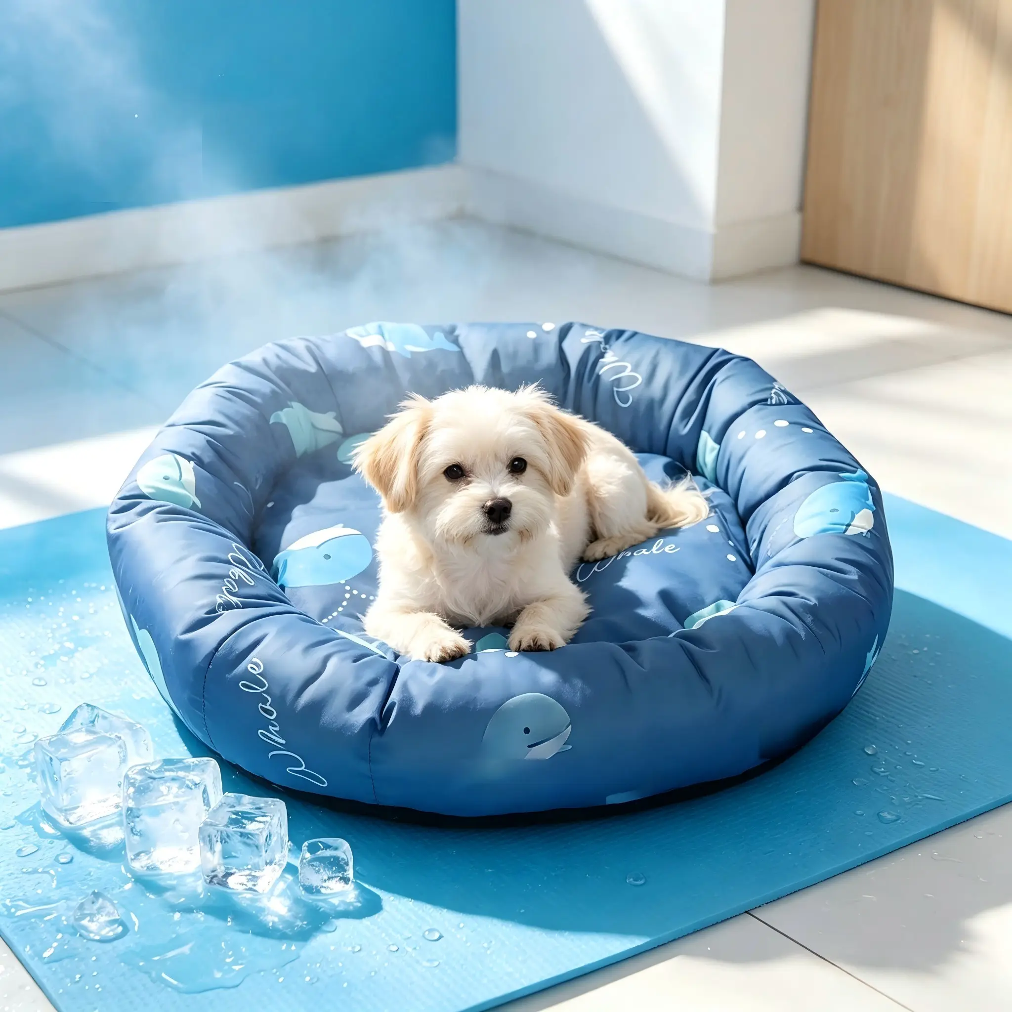 10 Dog Beds Cooling Sensation, Comfortable Pet Bedding for Dogs, Ideal for Hot Weather, Enhance Your Dog's Relaxation Time