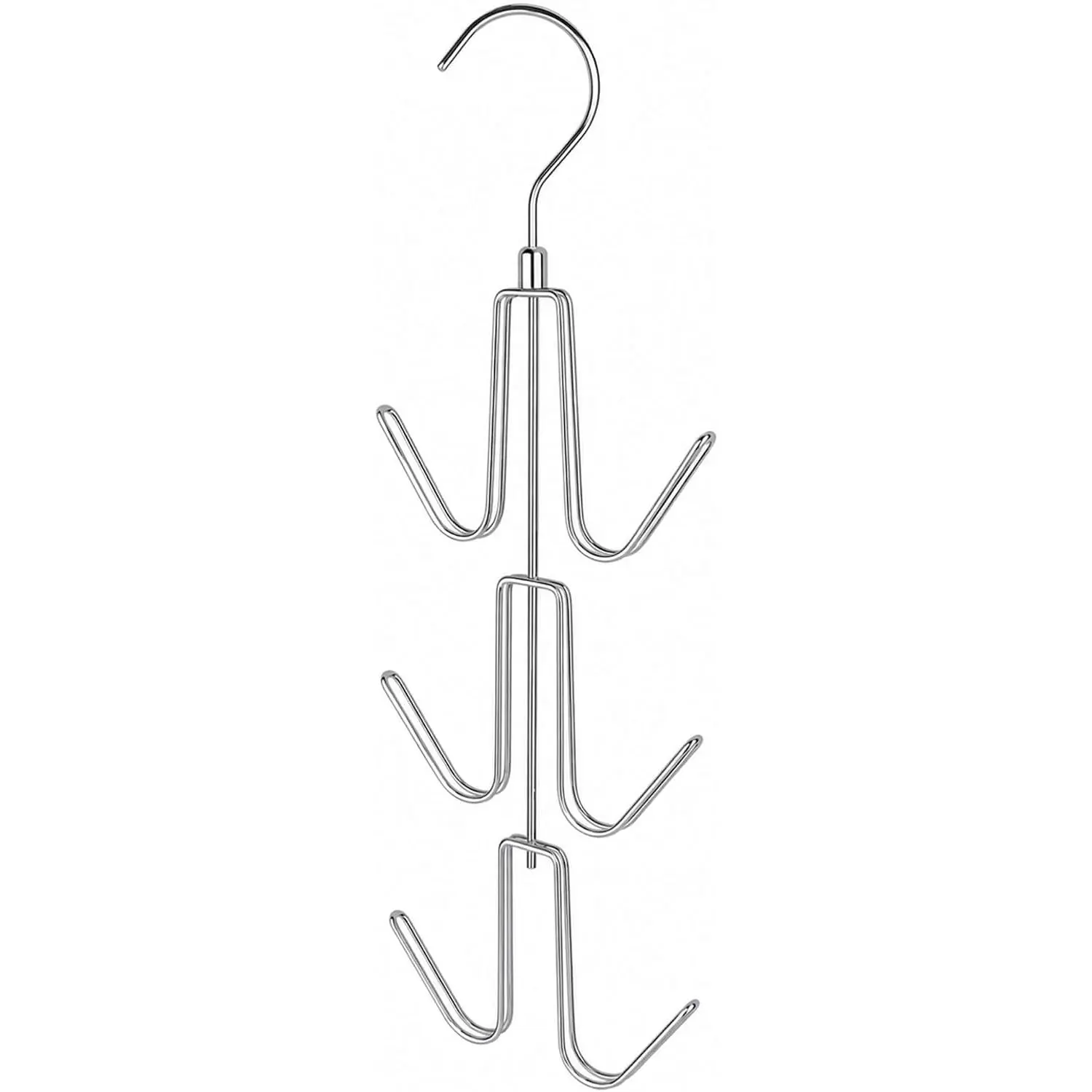 Purse Hanger, Purse Organizer for Closet, Holds 6 Bags | Metal  6 Hooks Handbag Holder for Bag Storage, 360° Rotating Design Keeps Purses Visible and Easy to Access,
