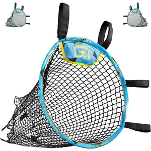 Soccer Goal Corner Net Targets - 15 x 15 in, Black, 2-Pack - Soccer  Equipment - Adjustable Straps Fit Any Goal Net - 3-in-1 Corner Trainer & Rebound Mesh