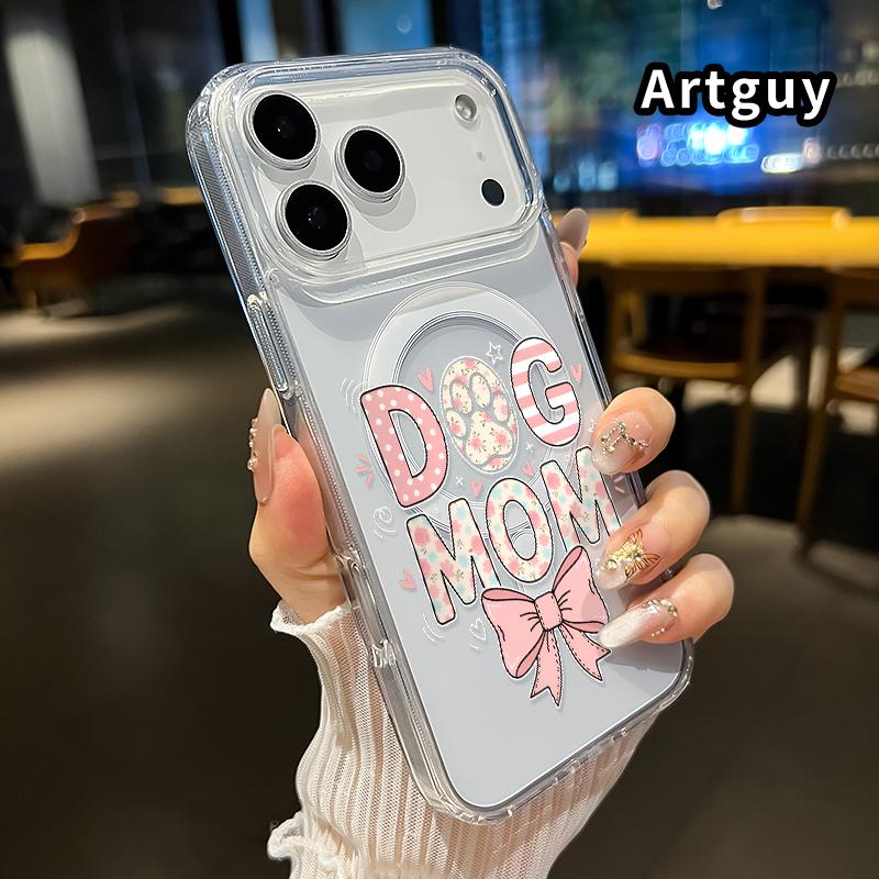 Clear Magnetic Phone Case for iPhone 17 16 Pro Max Plus 15 14 13 12 11 Air E Dog Mom Love Hard Acrylic Back Soft Edge Four Corners Bumper Shockproof Cover Shell Gift Clear Magnetic Phone Case for iPhone 17 16 Pro Max Plus 15 14 13 12 11 Air E Dog Mom Love Hard Acrylic Back Soft Edge Four Corners Bumper Shockproof Cover Shell Gift
