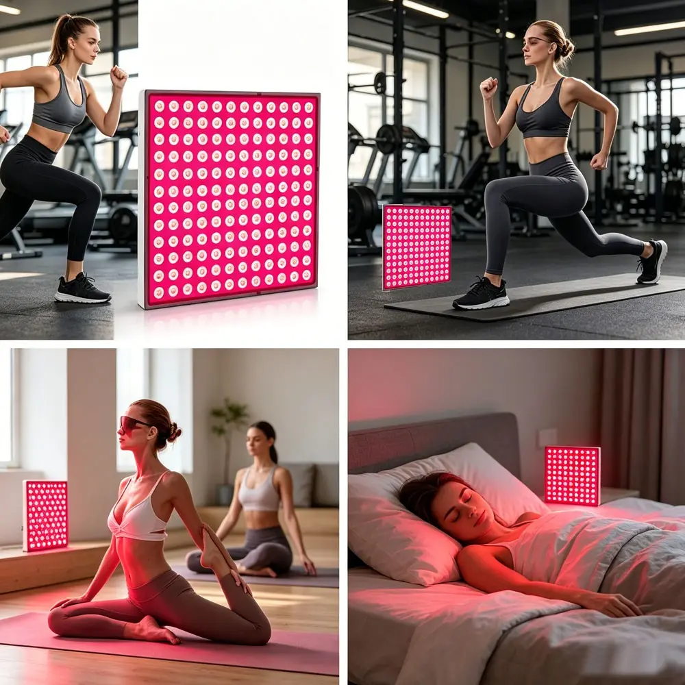 LED Light Therapy Device, USB Interface, 144 Leds, 660nm Light, Home Beauty Instrument, Sports Lamp, Yoga Lamp, Fitness