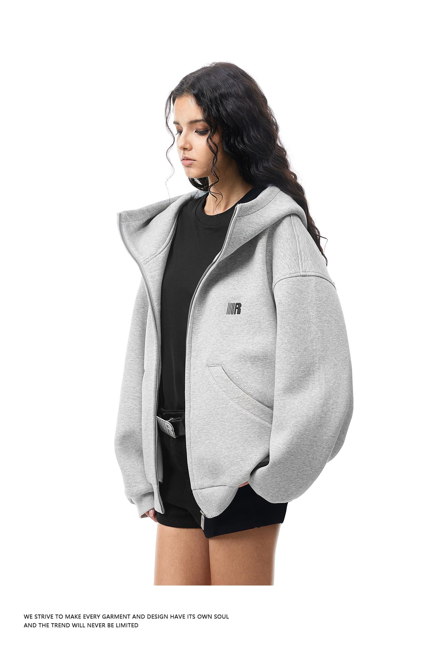 FDR Big Hood Eases Social Anxiety Hoodie High Neck Oversized Unisex Embroidered Letter Fall Cardigan Zip Up Suitable Menswear Womenswear Sweatshirt Pullover Heavyweight #Mentalhealth Tops Casual #valentinesday #tiktokshopjumpstartsale #valentinesdaygift S