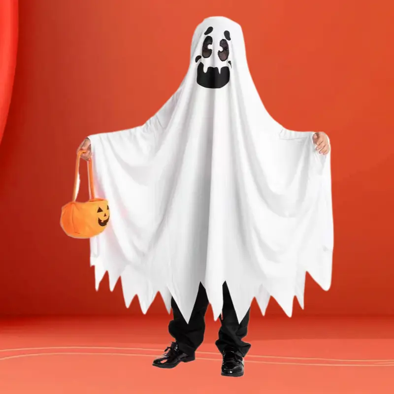 Halloween Kids Witch Ghost Cloak Cosplay Vampire Outfit For Kindergarten Stage Shows