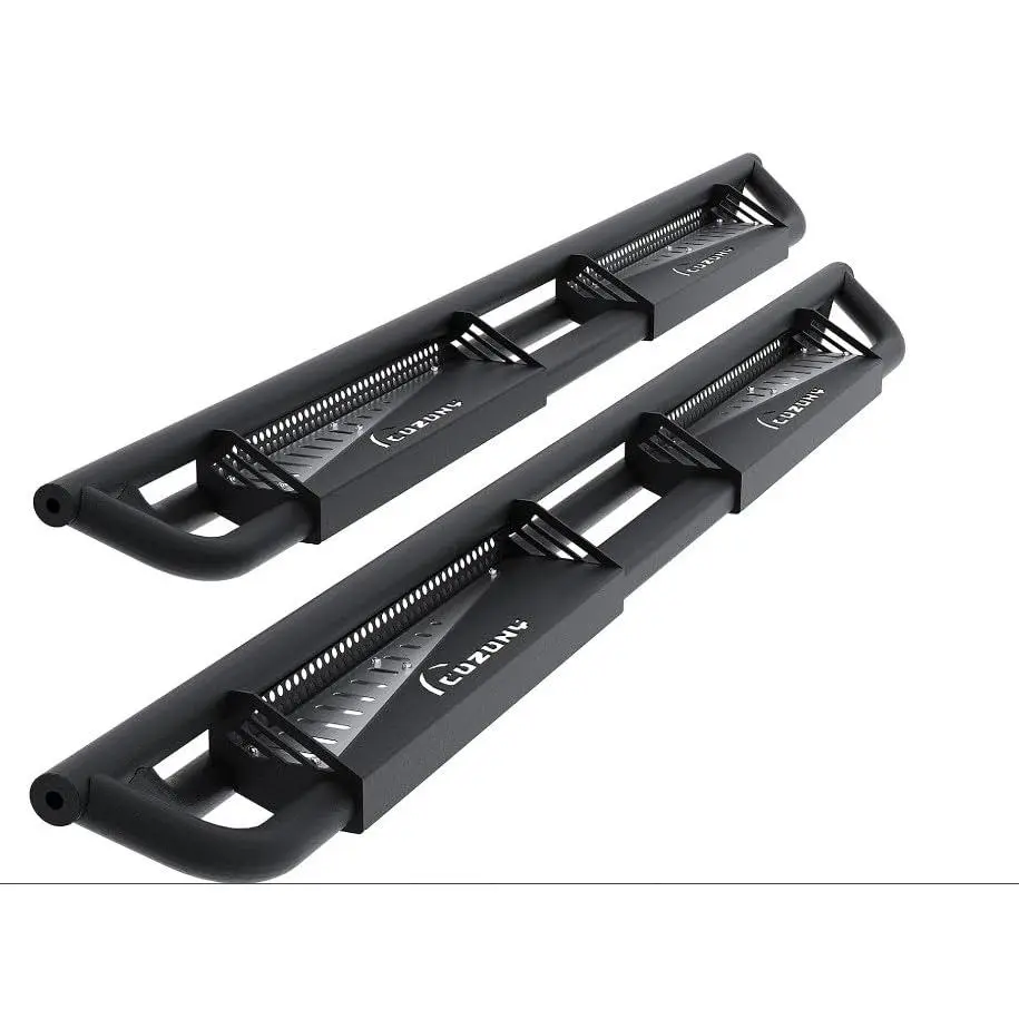 Garvee Running Boards Compatible with Chevy Silverado 1500 & Sierra 1500 Crew Cab 2007-2018, Drop Down Side Steps Nerf Bars, Textured Black Powder Coated Triple Tube Steel, Removable Custom Paintable Step Pa