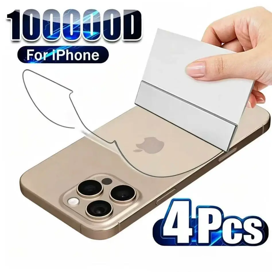 4pcs HD Hydrogel Screen Protector for iPhone 17 Pro Max, Anti-Scratch, Anti-Fingerprint, Full Coverage, Bubble-Free, Soft Film, HD Screen Guard
