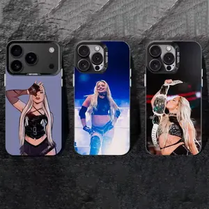 Liv Morgan Protective Phone Case - Colorful Silver, Personalized, Shock-Resistant - Compatible with iPhone 17,16,15,14,13,12,11 Plus,Pro Max,XS