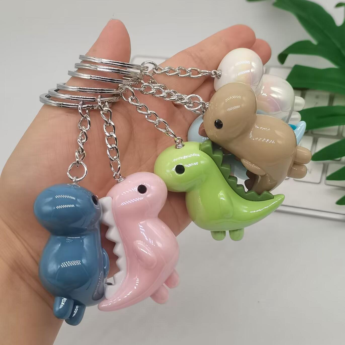 Cute Dinosaur Design Keychain, High Quality Acrylic Animal Pendant Key Ring for Men & Women, Creative Gift Idea, Car Items, Keychain for Bags, DIY Acrylic Keychain