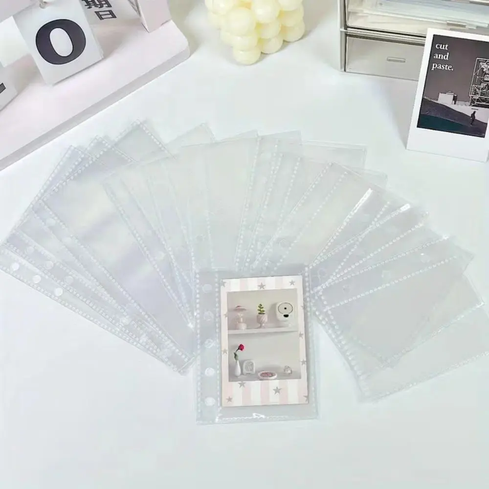 10/20/30pcs M5/A6/A7 Transparent Ring Binder Plastic Protect Covers - Home Decor Top Loader Photo Albums, Portable Notebook Sticker & Photo Accessory, Protect Cover