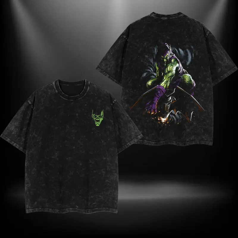 Green Goblin for movie fans Top Apparel Classic Oversized Seamless Simple Straight Man designer shirts Men's Regular Fit Floral Print Tee Heavyweight Cotton T-Shirts vintage clothing oversized tshirt women shirts women  custom shirt women purple rain shir