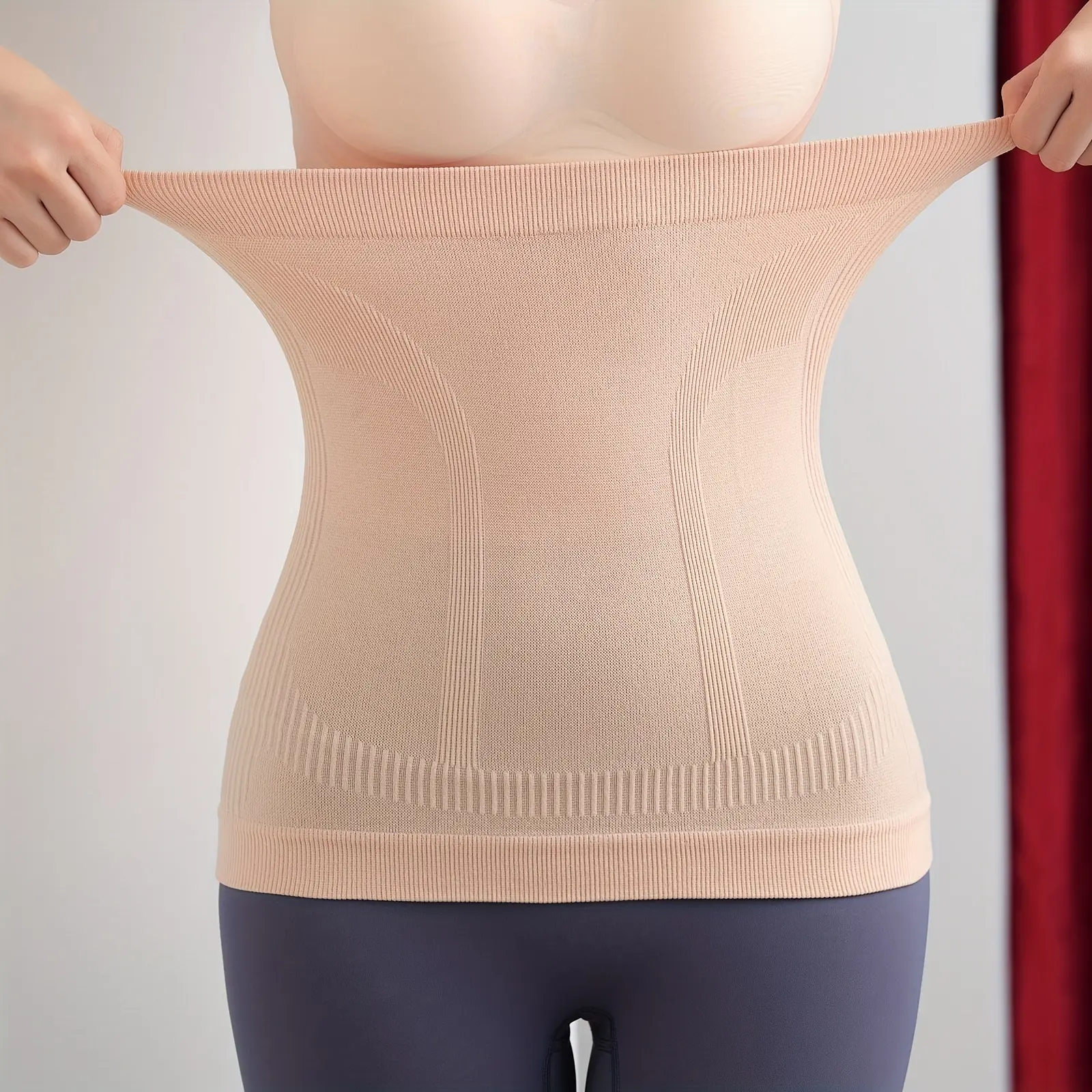 High-elasticity waist cincher for women, cold-proof, fat-burning, tummy-reducing, postpartum waist wrap, seamless shapewear, one-size-fits-all