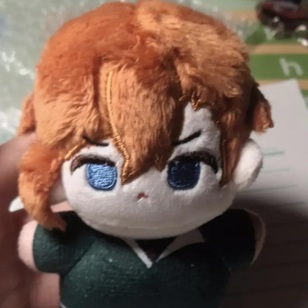 12cm BSD Dazai Osamu Plush Nakahara Chuuya Nakajima Atsushi Edogawa Rampo Doll Mini Pendant Keychain Super Cute Anime Toy Gift