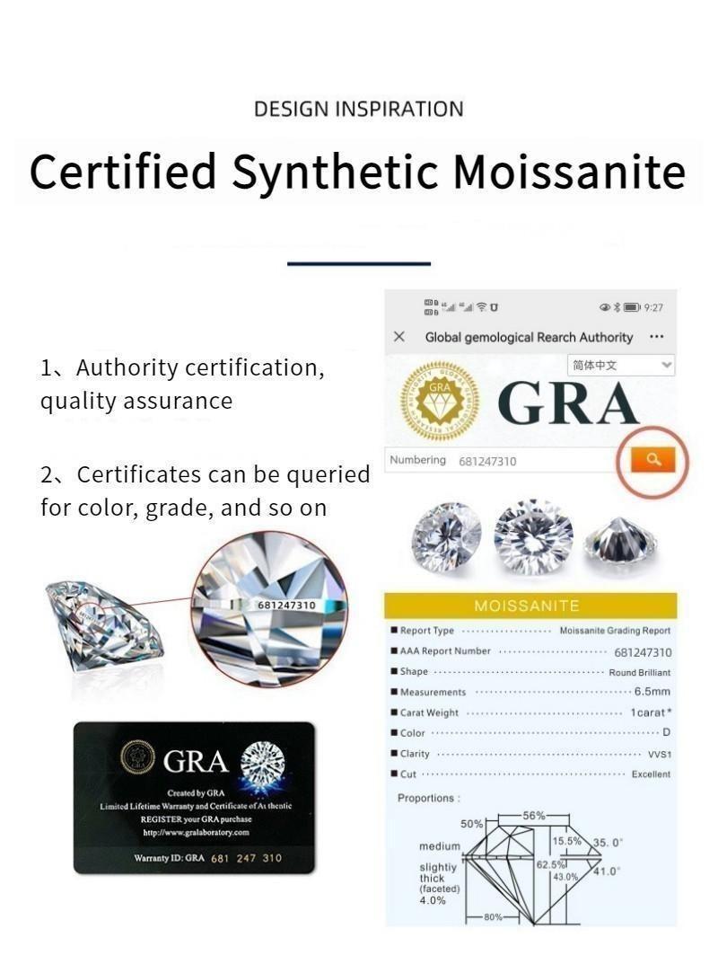 S925 Sterling Silver Radiant Rectangular Ring Synthetic Moissanite Ring 2Carat-448(50%)