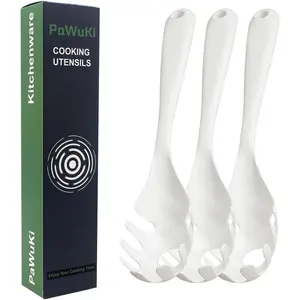 3 Pack of Pasta Fork Spaghetti Server Professional Heat Resistant Pasta Server Spoon Noodle Spoon