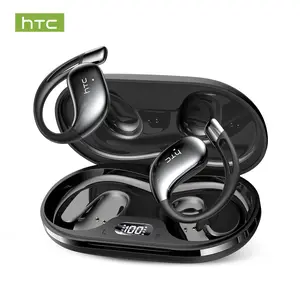 HTC NE57 Wireless Earbuds with App Support, Real-Time Translation, Bluetooth 6.0 Compatible, LCD Display, Fast Charging, IPX5 Waterproof, Compatible with Android and iOS Devices #GLOBAL PICKS