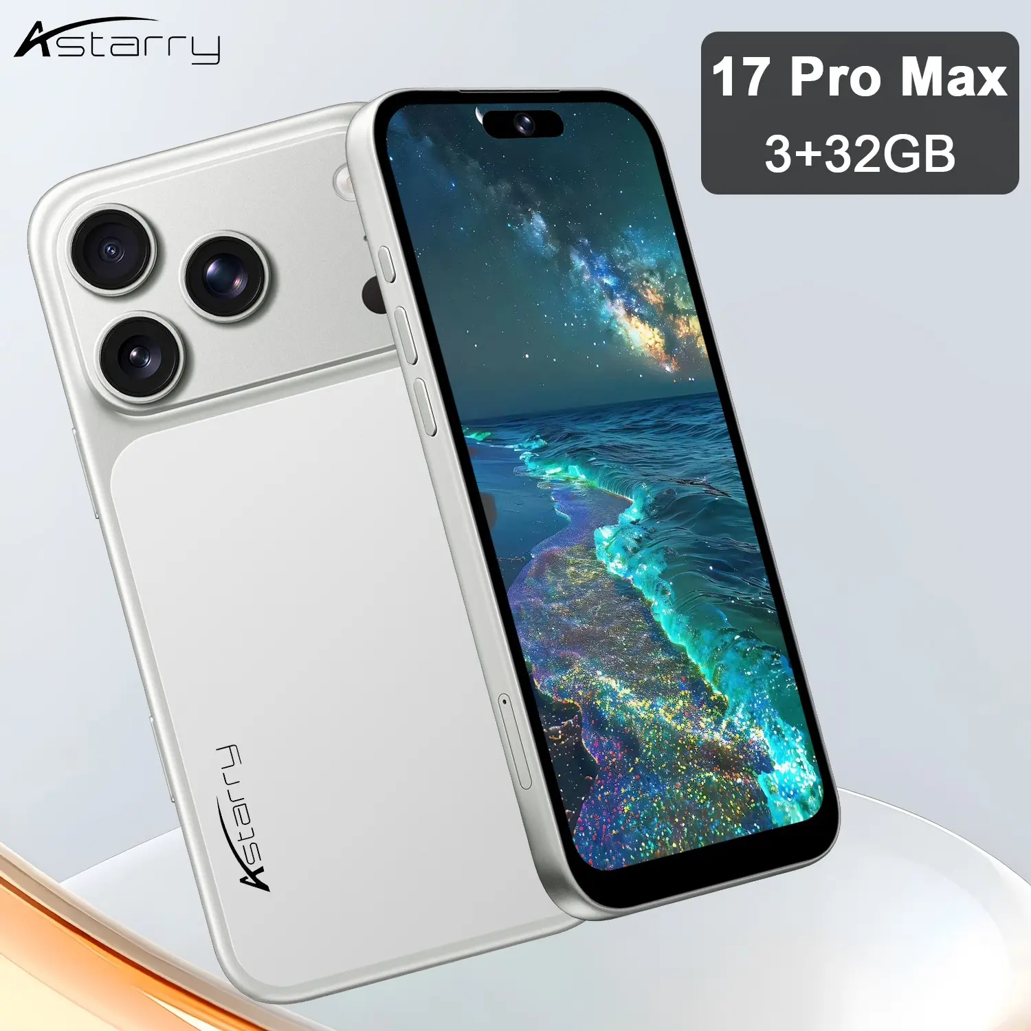 Astarry -17 Pro Max 4g Smartphone, 6.75-Inch Display, Android 12.0, 3gb+32GB, 5+13mp Camera, 4100mah Battery, Dual Sim, Daily Use, Touchscreen Smartphone