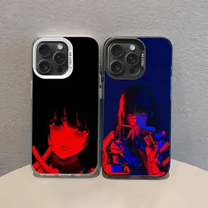Kakegurui Anime Phone Case Yumeko Jabami Manga Shockproof Silver Protective Cover Compatible with iPhone 11-17 Pro Max/Plus & Samsung Galaxy S23-S25
