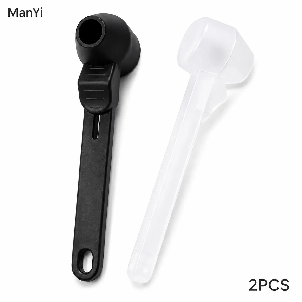 2-Pack Protein Powder Funnel Spoon, Ideal for Protein Powder, Pre-Workout Powder, Coffee Powder, Milk Powder, Leak-Proof Pouring Tool, Small Kitchen Gadgets, Kitchen Cooking Utensils