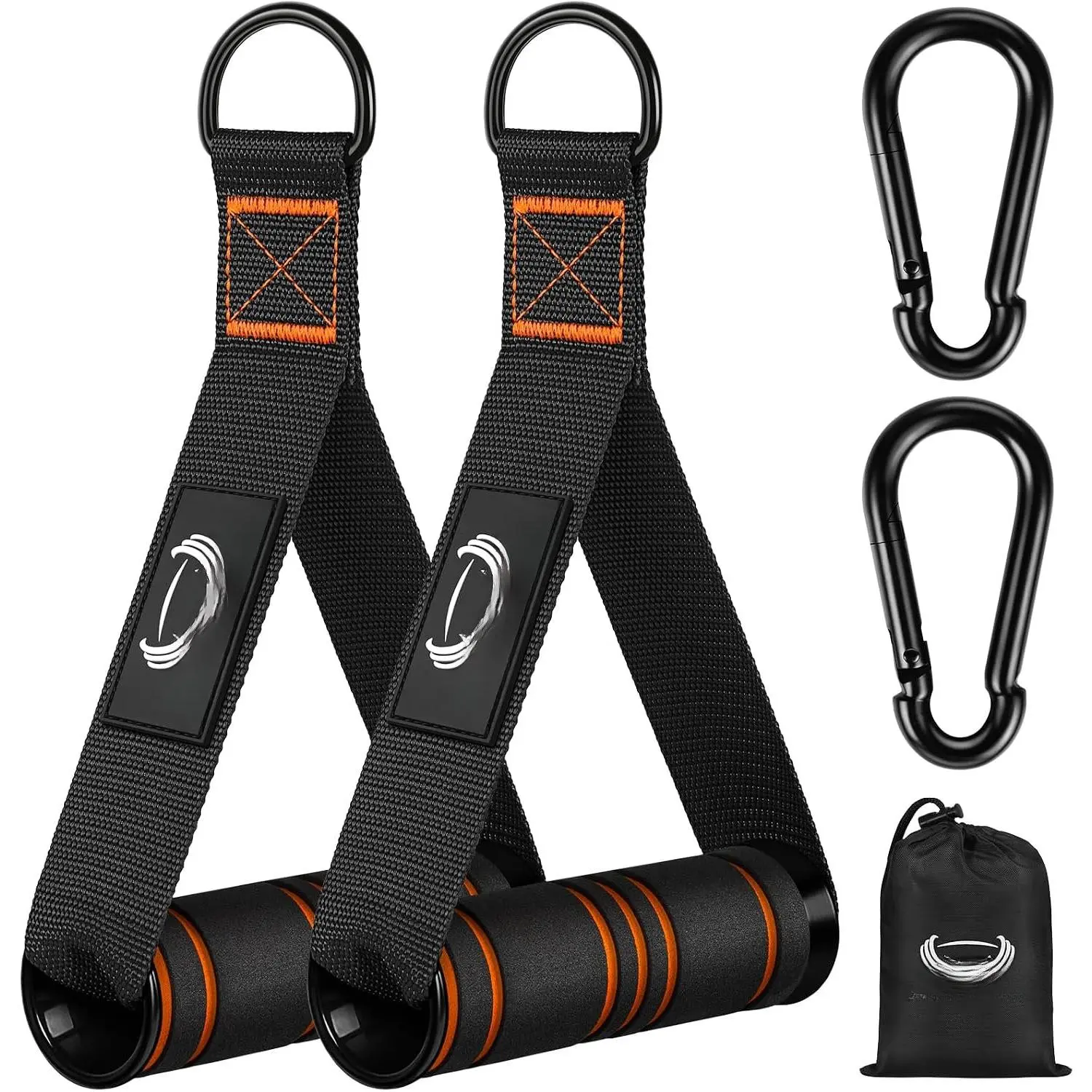 Heavy Duty Exercise Handles, Gym  Handles for  Machine Attachments, D Handle  Attachments, Handles for Resistance Bands, Workout Accessories,  Equipment for  Gym