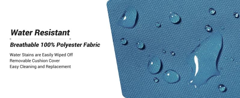 Amopatio 3 Pieces Patio Furniture Set, Outdoor Rattan Swivel Gliders Rocker with Glass Table and Cushions for Poolside/Deck/Garden/Backyard/Porch