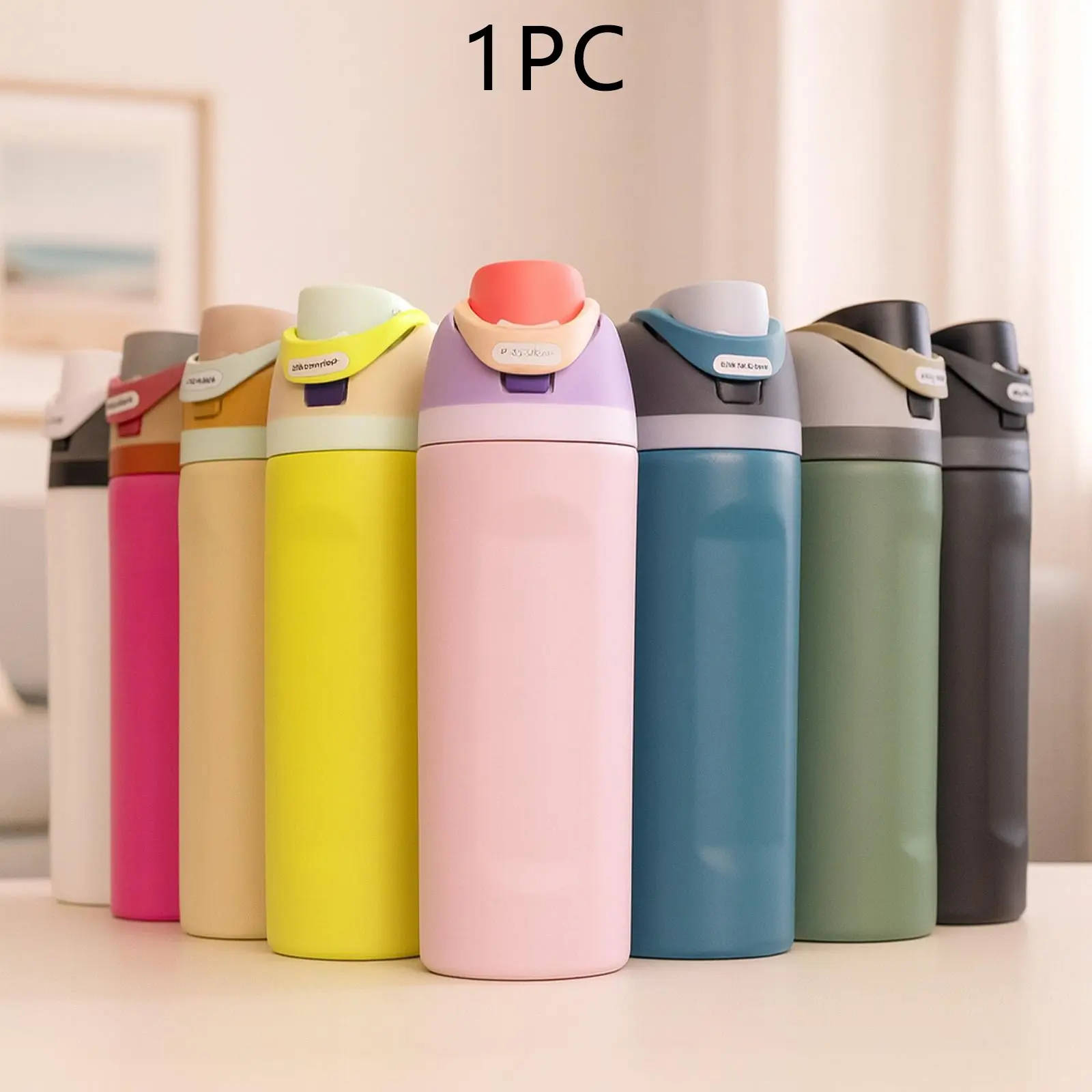 Large Capacity Stainless Steel Insulated Sports Cup, Flasks, Leak-Proof, Double-Wall, 12h Hot, 24h Cold, Ideal for Office, Home, Outdoor, Travel