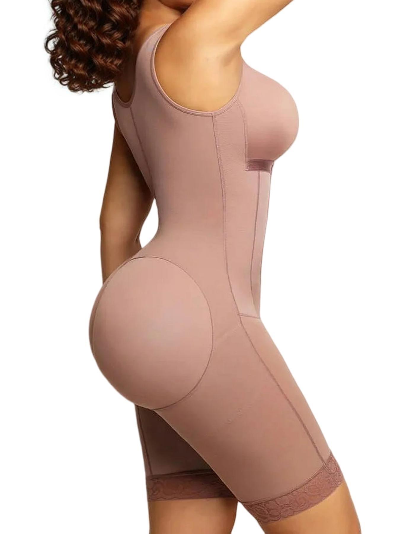 JMK 1 Count Women's Regular Fit Shapewear Romper, Compression Body Shapewear, Fajas, Butt Lifting & Tummy Control Romper, Colombian Shapewear, Full Shapewear, Suitable for Daily Wear, Highwaist Girdle